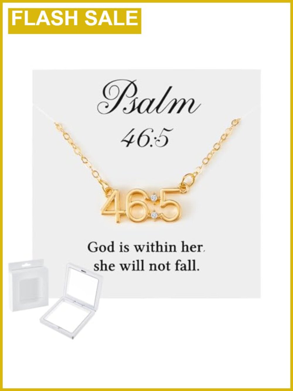 Bible Verse Necklace Christian Faith Inspirational Card Pendant